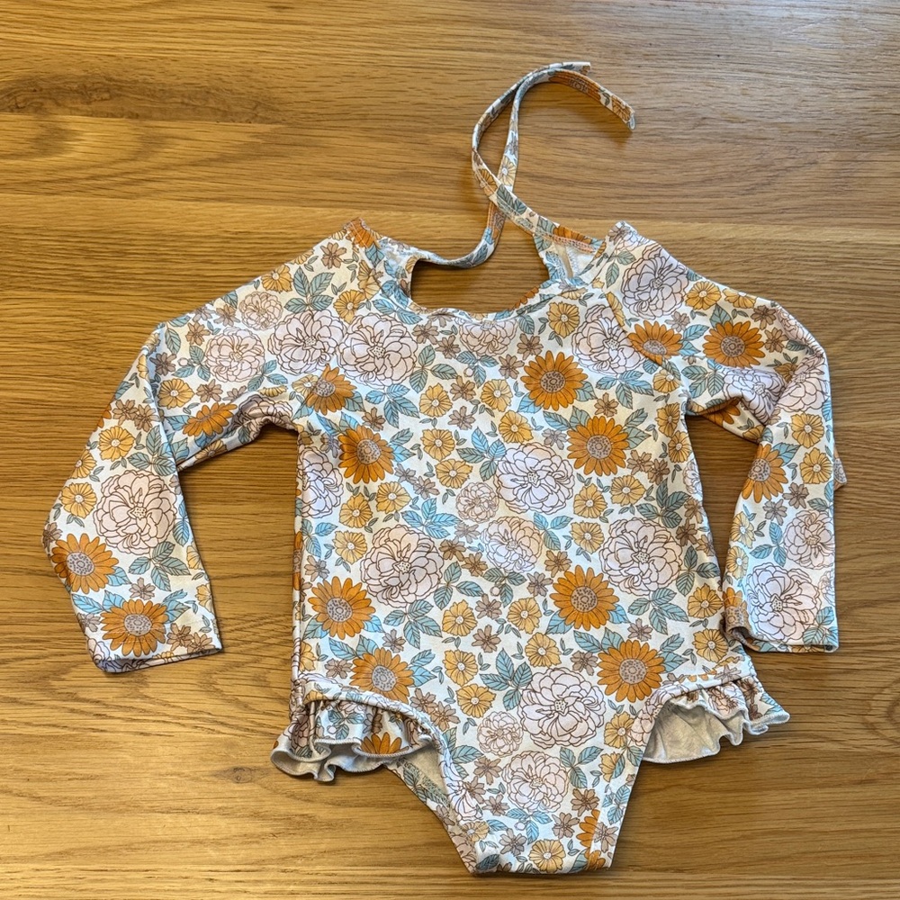 Floral Long Sleeve swim